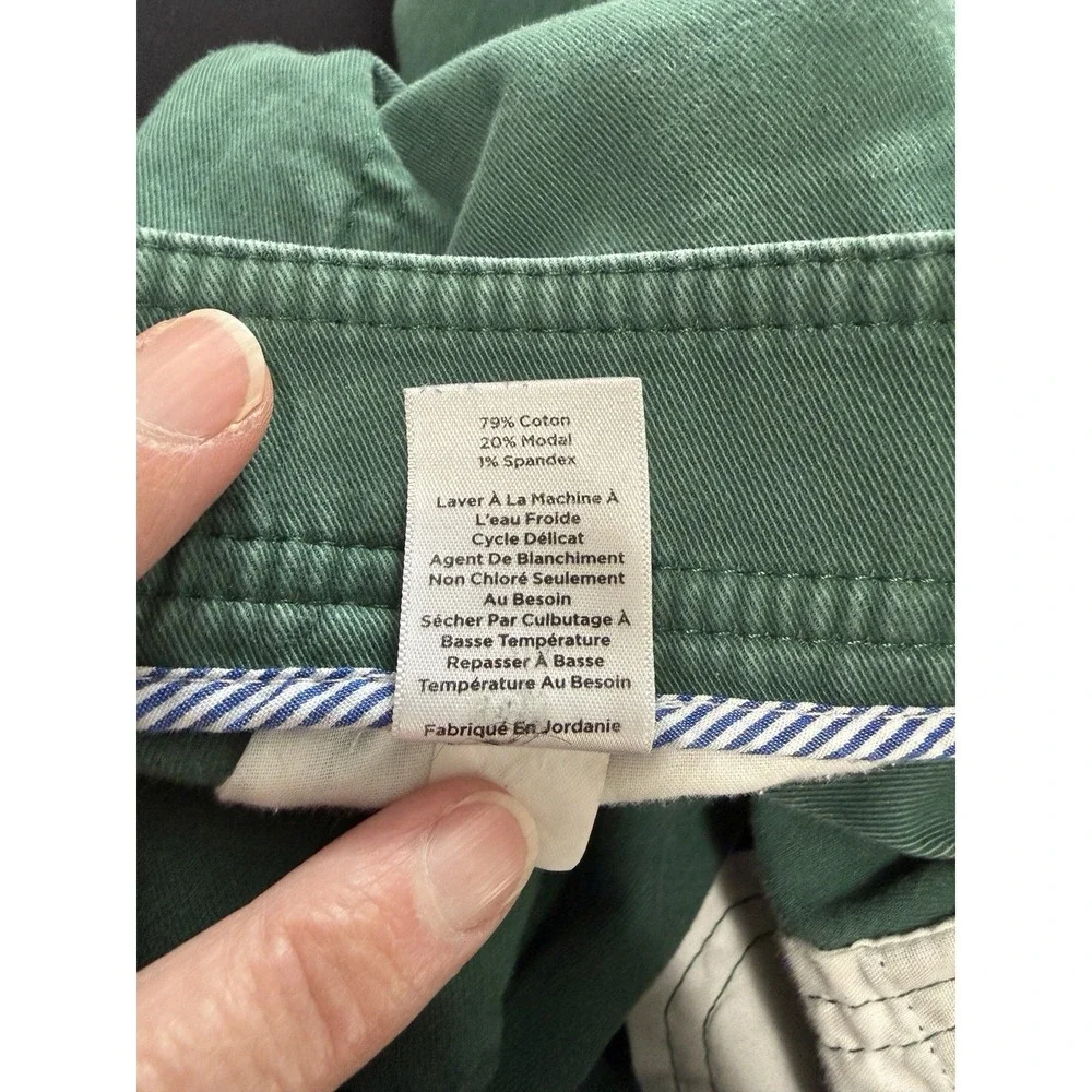 Women's Talbots Ankle Front Pocket Wide Leg Pants Green Size 14